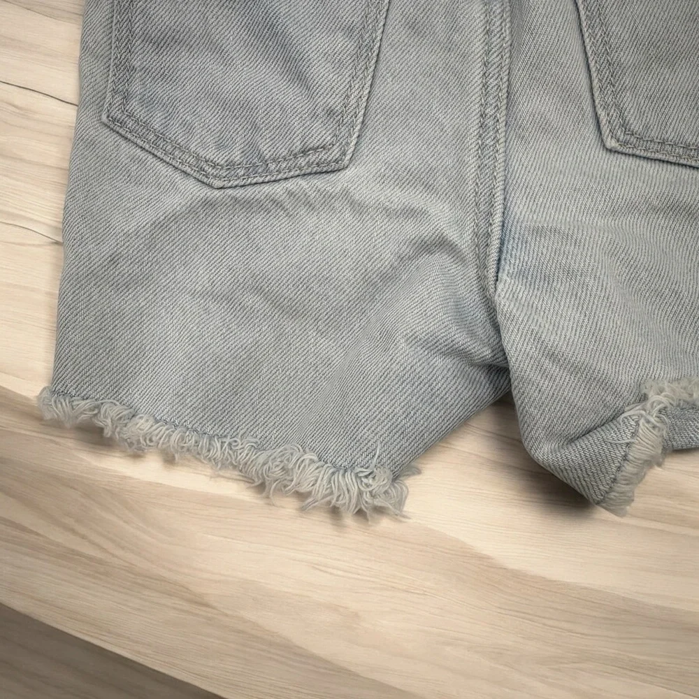 Old Navy Denim Frayed Casual Shorts Button Up Toddler Girls 4T